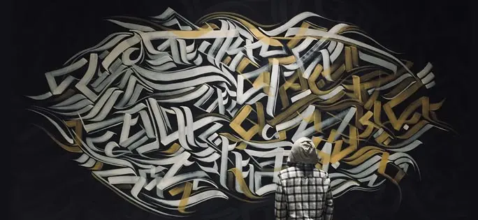 office wall art calligraffiti in noida