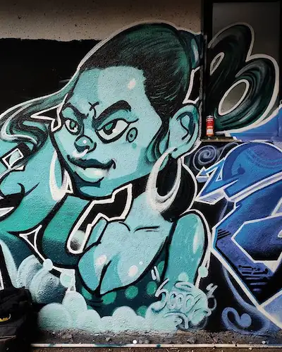 cool art graffit curated by artist of wicked broz for bombway fest 3