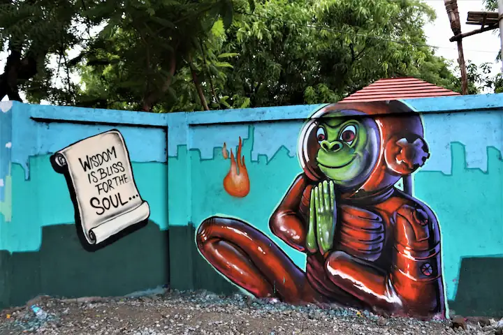 space age creature street art shows universe comes alive in indore smart city 1