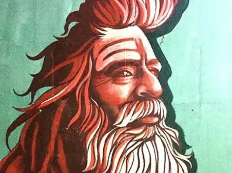 sadhus murals street art at allahabad for the eventkumbh mela 1