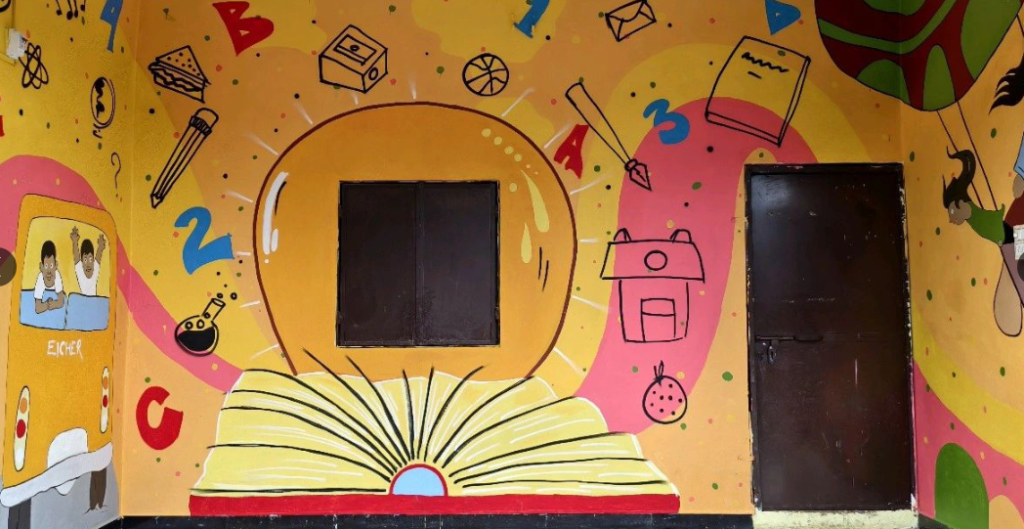 wall art workshop for school near indore